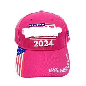 หมวกเบสบอล6แผงส่งเสริมการขายพร้อม3D สั่งทำหมวก TR ปักกลับอเมริกา2024หมวกสาธารณรัฐ - Product Image 3