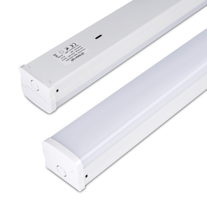 CCT Switchable <b>LED</b> Batten <b>Light</b> 2FT 40W Aluminum Alloy Surface Mount Warehouse Lighting 30K/40K/50K Dimmable PC <b>Cover</b> - Product Image 4