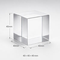 Zhongji High Precision K9 Material Optical Square MC030-LMT-5 4-Face Angle Standard 90 Orthogonality for Optics Instruments
