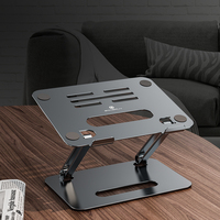 Boenruy P43 Ergonomische 360 ° Roterende Laptop Stand Notebook Verstelbare Hoogte Draagbare Aluminium Koeling Opvouwbare Computerhouder