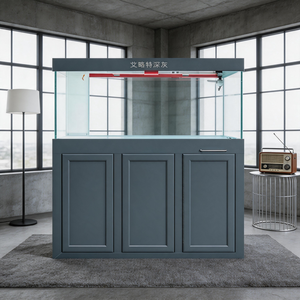 <span class=keywords><strong>Acquario</strong></span> su Misura di Grandi Dimensioni <span class=keywords><strong>con</strong></span> Filtro a Fondo, Lussuoso <span class=keywords><strong>Acquario</strong></span> in Vetro Curvo per Acquascaping Professionale in Acqua Dolce - Product Image 2