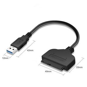 <span class=keywords><strong>Cable</strong></span> Adaptador <span class=keywords><strong>USB</strong></span> 3.0 <span class=keywords><strong>a</strong></span> <span class=keywords><strong>SATA</strong></span> al por Mayor para Disco Duro SSD de 2.5 Pulgadas, Conector de Base para Disco Duro <span class=keywords><strong>SATA</strong></span> III para PC y Portátil - Product Image 3