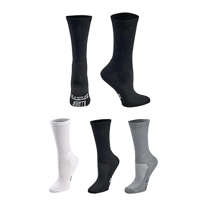 Calcetines de fibra de bambú blanco y negro JC calcetines de bambú personalizados para hombres/mujeres