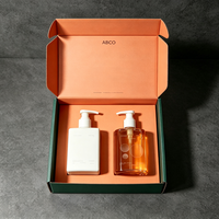 Boîte d'expédition en carton ondulé personnalisée, pliable, avec estampage à chaud, pour gobelets, cosmétiques, bougies, emballages de shampooings