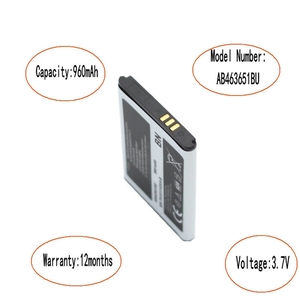 แบตเตอรี่สำรอง AB463651BU ความจุ960mAh สำหรับ Samsung S3650 S5600 C3322ได้รับการรับรอง CE RoHS ขายส่งจำนวนมากคุณภาพสูงเซลล์ใหม่0รอบการชาร์จ - Product Image 4