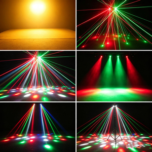 Nuevo Sistema de Iluminación Portátil RGBW para Escenarios, Luces de Música con Efectos de Haz, Estroboscópico, Gobo, Derby, Láser, Cabeza Móvil, Luces para DJ, Discoteca y Fiestas - Product Image 6