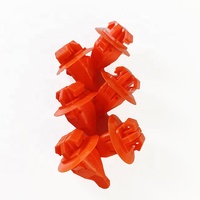 Hot List Accessoires de carrosserie Petit Orange 7539735010 Auto Fixation en plastique Clip de retenue de porte de voiture universel