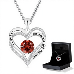 Élégant design en forme de cœur, sans couture, pour photos de produits professionnelles transfrontalières, incrustation de zircone cubique, conception légère, cadeau - Product Image 1
