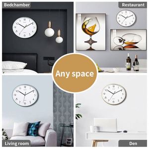 Reloj de Pared Silencioso de Plástico Personalizado, Decoración del Hogar, Reloj Redondo Matemático de Lujo para Negocios - Product Image 5