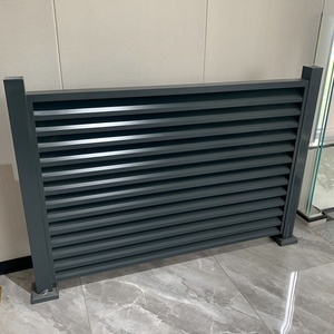 Popular 6-Foot Alumínio Horizontal Slat Tela Grelha Impermeável Jardim Casa Cerca Painéis Metal Horizontal Slats Cerca Hardware - Product Image 3