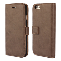 Étui portefeuille en cuir pour iPhone X 11 12 Pro Max 7 8 Plus XS, avec porte-cartes multiples, coque de téléphone rétro en PU pour iPhone 17 Pro