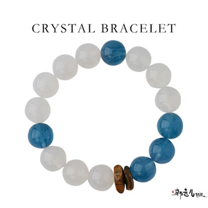 Pulsera <span class=keywords><strong>de</strong></span> cuentas <span class=keywords><strong>de</strong></span> <span class=keywords><strong>jade</strong></span> blanco natural y cristal <span class=keywords><strong>de</strong></span> fluorita azul con espaciador <span class=keywords><strong>de</strong></span> madera <span class=keywords><strong>de</strong></span> agar - Joyería <span class=keywords><strong>de</strong></span> regalo curativa <span class=keywords><strong>de</strong></span> moda para mujer - Product Image 1