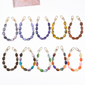 Handmade 20 Phong Cách Đá Hình Acrylic Hạt Nhựa Với Đôi <span class=keywords><strong>Clasp</strong></span> 30Cm Điện Thoại Chuỗi Túi Quyến Rũ Quần Áo Trang Trí - Product Image 2