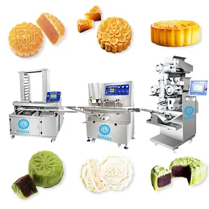 High Speed Commercial Automatic Filled Moon Cake Production Line Mooncake Machine Line For Sale