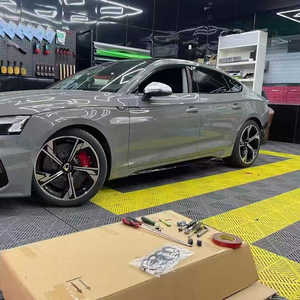 Accessoires automobiles : Jupes latérales de voiture en fibre de carbone pour Audi A5 4 portes B9.5 (2020-2024) – Amélioration et lifting - Product Image 5