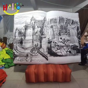 Décoration de fête de landau géant <span class=keywords><strong>ouvert</strong></span> toile de fond de livre gonflable - Product Image 1