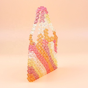 Fairy Orange <b>Summer</b> Holiday Transparent <b>Bag</b> Beaded Purses Handbags Handmade Clear Purses Acrylic <b>Shoulder</b> Handbags - Product Image 4