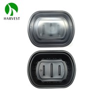 Série Harvest SP Double Layer - Bol alimentaire rond et boîte alimentaire rectangulaire 100% recyclables et écologiques