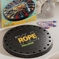 Jouets amusants interactifs parent-enfant Corde d'entraînement à la motricité fine pour enfants Jouet de jeu de défi stratégique à démêler