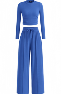 Traje deportivo activo para mujer, blusa informal de trabajo de Fitness diario, traje de falda corta, traje sólido de talla grande, vestido occidental para mujer, Top para - Product Image 3