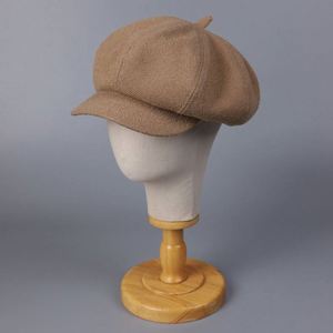 New Arrival Autumn Winter Unisex Casual Solid Color Beret <b>Hat</b> Terry Twill Foldable 8 Panel Newsboy <b>Hat</b> - Product Image 1