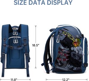Bolsa impermeable para botas de Snowboard de gran capacidad de 50l para esquiar y snowboard, mochila para equipaje de viaje - Product Image 5