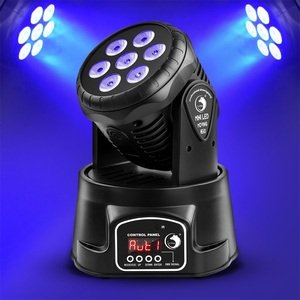 Faro a Testa Mobile U'King RGBW con Effetto Luce da DJ e Discoteca, Faro a LED per Palco a Testa Mobile - Product Image 2