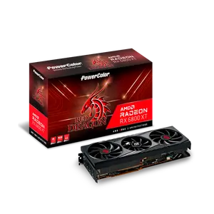 全新的PowerColor RX 6800 x t红龙16GBD6-3DHROC高端显卡，用于桌面游戏Radeon AMD RX6800 XT