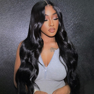 วิกผมลูกไม้ด้านหน้าแบบมีลูกไม้สีฟ้า13X6 13x4วิกผมคนบราซิลโปร่งใสสีฟ้าท้องฟ้า5x5 - Product Image 6