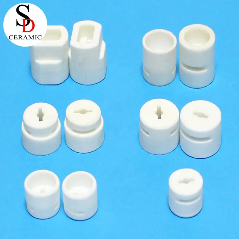 Manufacturer high temperature resistant insulating alumina steatite ceramic dome head interlocking beads for electric heating