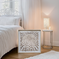 Cadre de peinture d'art moderne en papier Xuan, boîte à ombre en verre, étanche, taille personnalisée, décoration murale pour la maison et l'hôtel