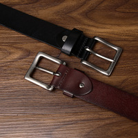 Sabuk Kulit Sapi Asli Berkualitas Tinggi untuk Pria, Desain Personalisasi dengan Rivet, Tren Fashion Punk, Cocok untuk Celana Jeans Pria