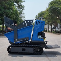 Mini-dumper chenillé économique de 500 kg, camion auto-chargeur pour travaux d'ingénierie, agricoles et miniers