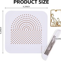 Kit de fabrication de bijoux DIY : Outils de torsion de fil, Gabarit de pliage de fil en aluminium avec 30 chevilles réglables, Gabarit de fil de luxe