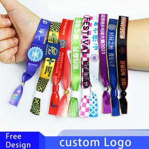 Dây buộc kiểm soát truy cập tùy chỉnh các sự kiện vé dệt <span class=keywords><strong>RFID</strong></span> Vòng đeo tay vải NFC dây đeo cổ tay với PVC <span class=keywords><strong>tag</strong></span> dây buộc - Product Image 6