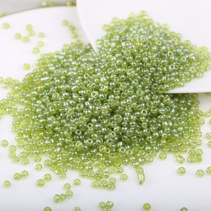 All'ingrosso 3mm di champagne foderato rotondo foro ceco di vetro Seed Beads alla rinfusa vita allentata perline per donna borsa gioielli fare - Product Image 3