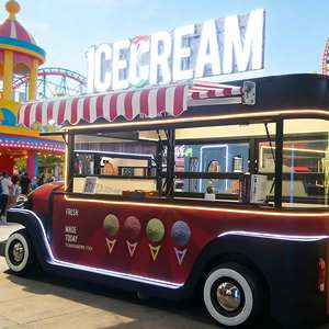 Truk Makanan Jalanan Listrik, Dilengkapi Penggorengan, Penggerak Listrik, Gerobak Makanan Mobile, dan Peralatan Dapur Lengkap. - Product Image 1