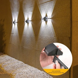 Lámpara Solar de Pared LED para Exteriores, Impermeable, Decorativa, con Iluminación Superior e Inferior para Pared, Porche, Balcón, Jardín y Calle - Product Image 6
