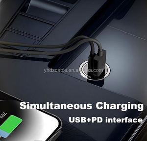 ที่ชาร์จในรถยนต์แบบเร็ว 30W รองรับ PD+QC3.0 พอร์ต USB และ Type-C สำหรับโทรศัพท์มือถือทุกชนิด - Product Image 3