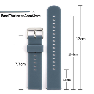 <span class=keywords><strong>Bracelet</strong></span> en Silicone de 20mm, pour Samsung <span class=keywords><strong>Galaxy</strong></span> <span class=keywords><strong>Watch</strong></span> <span class=keywords><strong>3</strong></span>, <span class=keywords><strong>41mm</strong></span>, 42mm, Bnad Active 2 Gear S2, <span class=keywords><strong>Bracelet</strong></span> à dégagement rapide, pour Amazfit bip - Product Image 6