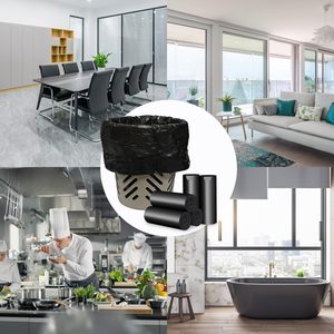 Ultra-Strong 5 Rolls <b>Disposable</b> Trash Bags 50pcs Heavy Duty PE Plastic Leak-Proof Drawstring <b>Garbage</b> Bags for Home Kitchen Use - Product Image 2