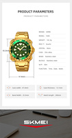 Reloj de Pulsera para Hombre SKMEl 9385, Reloj Deportivo Analógico a Prueba de Agua, Relojes de Lujo de Alta Calidad para Hombre
