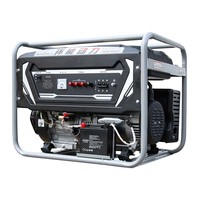 Générateur d'essence triphasé à démarrage électrique Huaneng Power 5,5 kW 380 V pour usage domestique, faible bruit, économie de carburant