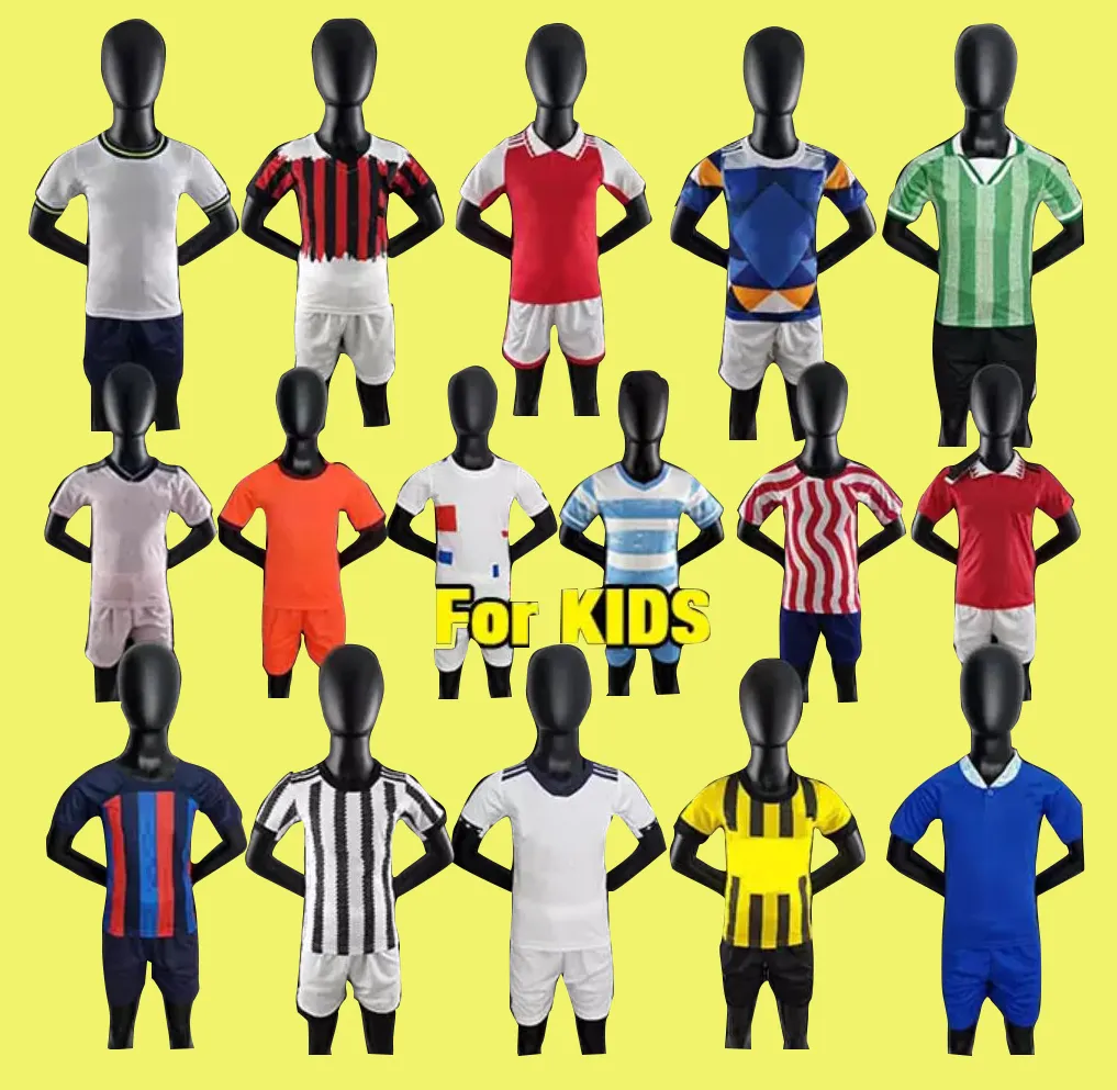 Drop Shipping soccer jersey for kids uniforms kids football kits 22/23 youth soccer jerseys wholesale