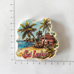 Imanes de Resina Pulida en 3D de la Isla de Sri Lanka, Duraderos, con Paisaje Tropical, Recuerdo de Viaje, Decoración para el Hogar, Regalo - Product Image 6