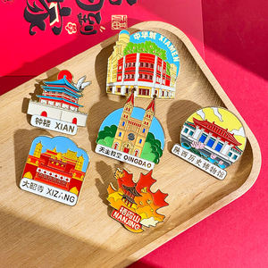 Customizable Logo Commemorative Sticker Metal City Gift Magnetic Fridge Magnet Travel Souvenir Promotional Fridge Magnet - Product Image 3