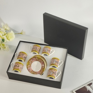 Luxury Elegant Bone China <b>Tea</b> Saucer <b>Set</b> with Floral Pattern Eco-Friendly Home Decor Coffee <b>Cups</b>-Home Gifts - Product Image 3
