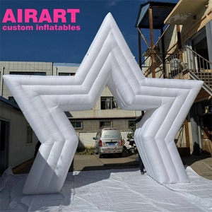 Hình ngôi sao <span class=keywords><strong>Inflatable</strong></span> Trắng vòm, LED <span class=keywords><strong>Inflatable</strong></span> Sao giáng sinh vòm cho trang trí ngoài trời - Product Image 3