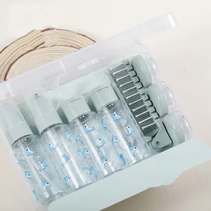 Sprüh flaschen Verpackung Reise-Sets Elf-teiliges Set Kosmetik verpackung Reiseflaschen-Kit mit Kamm