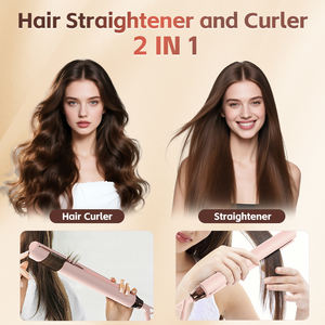 Fer à lisser plat en titane avec logo personnalisé planchas de cabello profesional Plaques en céramique titane Piastra électriques - Product Image 5